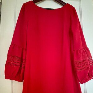 Karl Lagerfeld Lantern Cuff Shift Dress Women’s Size Small